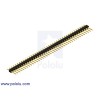 0.100" (2.54 mm) Breakaway Male Header: 1x40-Pin, Straight