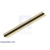 0.100" (2.54 mm) Breakaway Male Header: 1x40-Pin, Right Angle