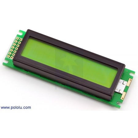 16x2 Character LCD with LED Backlight (Parallel Interface) Black or Green