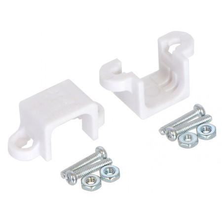 Micro Metal Gearmotor Bracket Pair - White