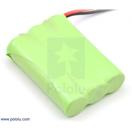 Rechargeable NiMH Battery Pack: 3.6 V, 700 mAh, 3x AAA Cells