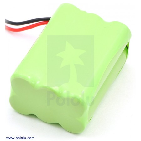 Rechargeable NiMH Battery Pack: 7.2 V, 700 mAh, 3x