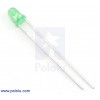 T1 (3mm) Green LED with Green Diffused Lens