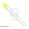 T1 (3mm) Yellow LED with Yellow Diffused Lens