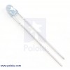 T1 (3mm) Blue LED with Light Blue Diffused Lens