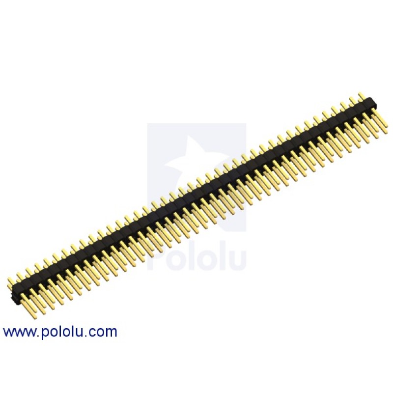 0.100" (2.54 mm) Breakaway Male Header 2x40Pin, Straight